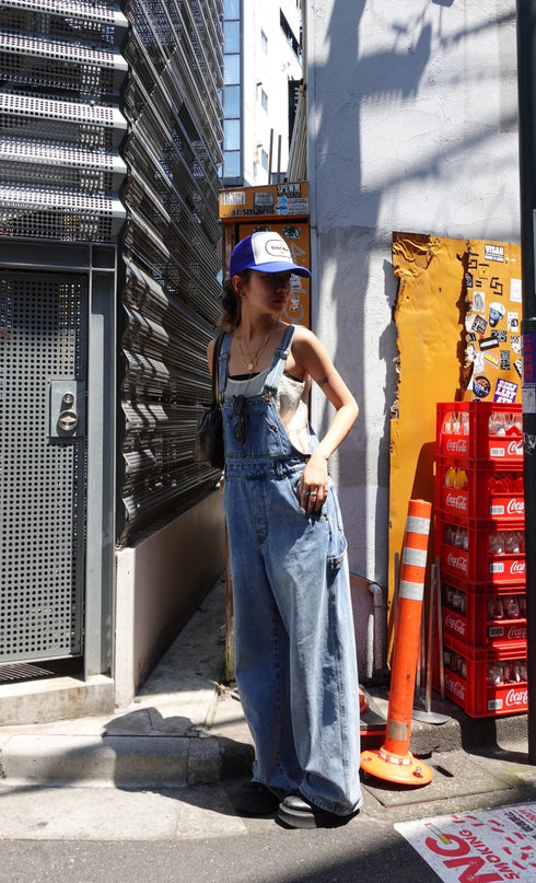 ワークデニムサロペット